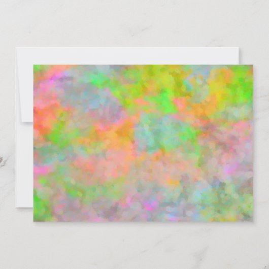 Invitation Bat mitzvah Résumé Design en Lime Green (Dos)