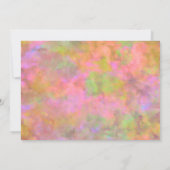 Invitation Bat mitzvah Résumé Design en rose (Dos)