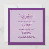 Invitation Bat mitzvah Rock Band en violet (Dos)