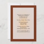 Invitation Bat mitzvah Rock Star en Brown (Dos)