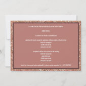 Invitation Bat mitzvah Rose Gold Faux Parties scintillant Pho (Dos)