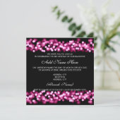 Invitation Bat mitzvah rose Hollywood Glam (Debout devant)