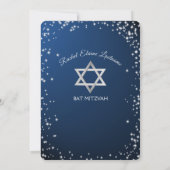 Invitation Bat mitzvah sportif Sparkle (Dos)