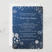 Invitation Bat mitzvah sportif Sparkle (Devant)