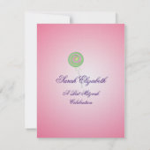 Invitation Bat mitzvah sucré Candy (Dos)
