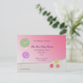 Invitation Bat mitzvah sucré Candy (Debout devant)