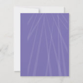 Invitation BAT MITZVAH TICKET  violet Merci plat (Dos)