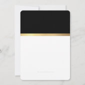 Invitation BAT MITZVAH ultra-tendance moderne et design or no (Dos)