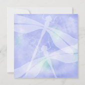 Invitation Bat mitzvah Whimsy Dusty Blue Dragonflies (Dos)