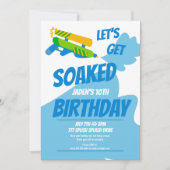 Invitation Bataille d'eau Bataille Pool Party Enfants été Ann (Devant)