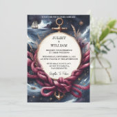 Invitation Bateau à cordes Bateau Marine Mariage nautique ble (Debout devant)