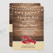 Invitation Bateau à ébullition à poisson d'eau Vérification d (Devant / Derrière)