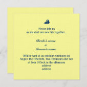 Invitation Bateau à voile (Devant / Derrière)