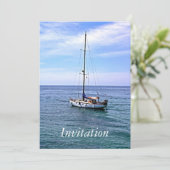 Invitation bateau à voile (Debout devant)