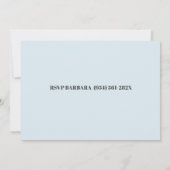 Invitation Bateau à voile blanc Océan 50e Bateau Anniversaire (Dos)