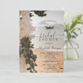 Invitation Bateau à voile Fleurs Fête des mariées de plage (Debout devant)