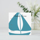 Invitation Bateau à voile Monogram (Debout devant)