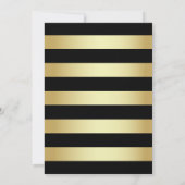 Invitation Bateau à voile noir & blanc en or officiel Anniver (Dos)