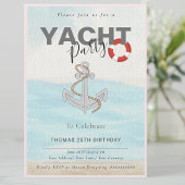 Invitation Bateau bateau bateau bateau croisière fête d'anniv