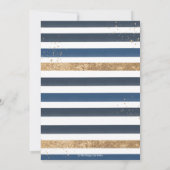 Invitation Bateau bleu nautique Ahoy C'est un Baby shower gar (Dos)