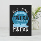 Invitation BATEAU - Ce Qui Se Passe Sur Le Ponton (Debout devant)