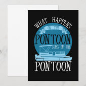 Invitation BATEAU - Ce Qui Se Passe Sur Le Ponton (Devant / Derrière)