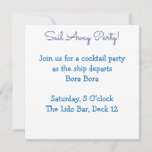 Invitation Bateau de croisière (Dos)