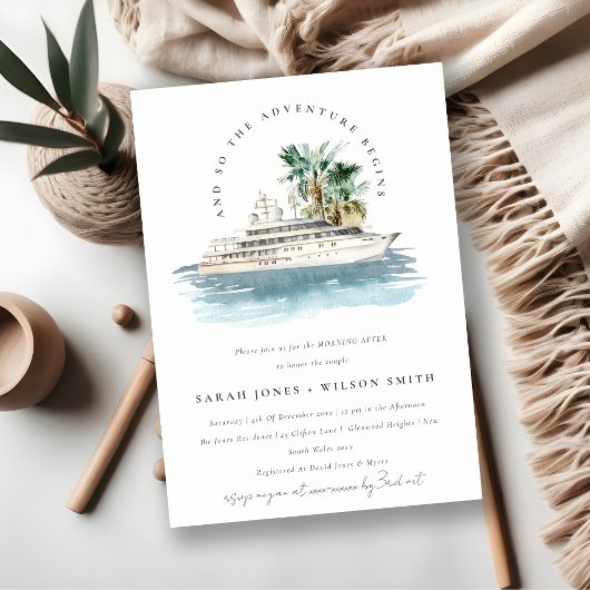 Invitation Bateau De Croisière Dusky Palm Matin Après