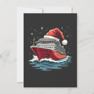 Invitation Bateau de croisière en famille Correspondant Noël