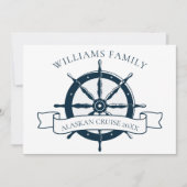 Invitation Bateau de croisière familiale sur mesure Roue Vaca (Devant)