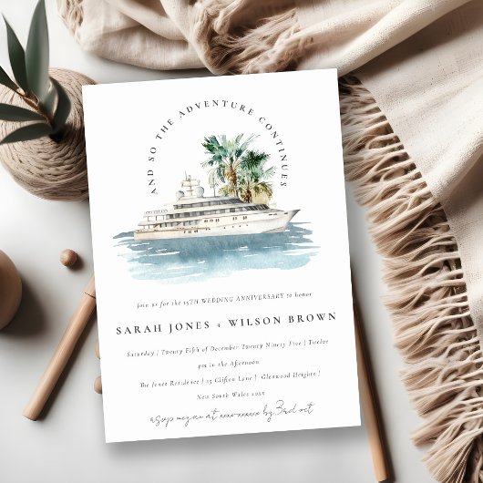 Invitation Bateau de croisière Palm Seascape Chaque année Ann