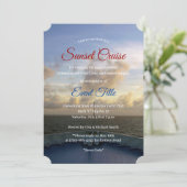 Invitation © Bateau de croisière Yacht Fête du coucher de sol (Debout devant)