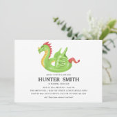 Invitation Bateau de la piscine Dragon Anniversaire de la pis (Debout devant)