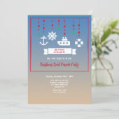 Invitation Bateau de Noël mobile (Debout devant)