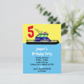 Invitation Bateau de patrouille (Debout devant)