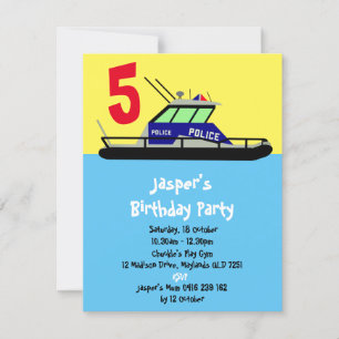 Invitation Bateau de patrouille