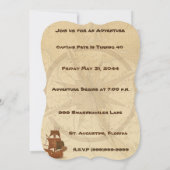 Invitation Bateau de pirates (Dos)