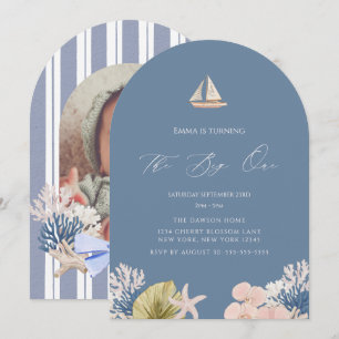 Invitation Bateau de plage côtière Le Grand Premier Anniversa
