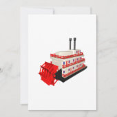 Invitation Bateau de vapeur (Devant)