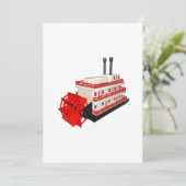 Invitation Bateau de vapeur (Debout devant)