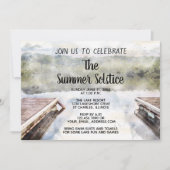 Invitation Bateau Docks été Solstice Lake Party (Devant)
