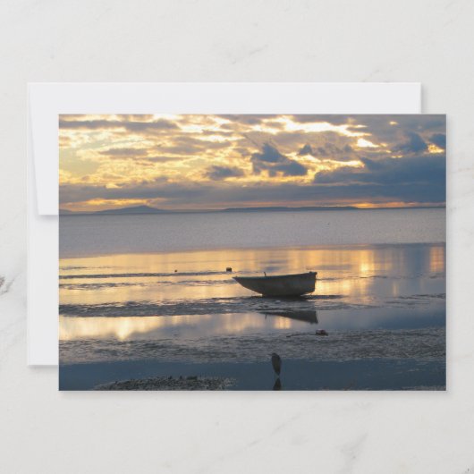 Invitation Bateau et Héron (Devant)