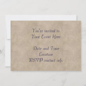 Invitation Bateau et Héron (Dos)