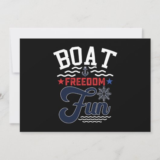 Invitation Bateau Freedom Fun 4 juillet Bateau (Devant)