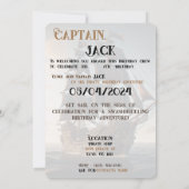 Invitation Bateau pirate Anniversaire (Dos)