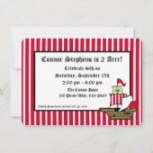 Invitation Bateau pirate photo Anniversaire (Dos)