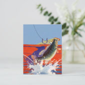 Invitation Bateau rouge d'invitation vide allé pêcher des (Debout devant)