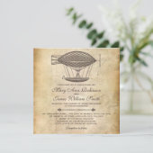 Invitation Bateau victorien Mariage Steampunk (Debout devant)