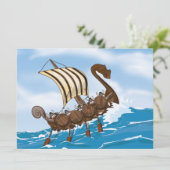 Invitation Bateau Viking (Debout devant)