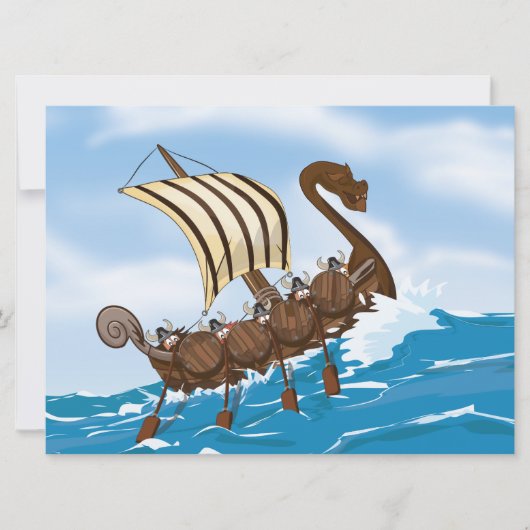 Invitation Bateau Viking (Devant)